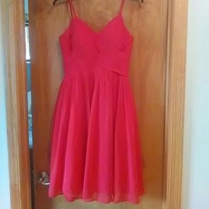 Azazie bridesmaids dress RED